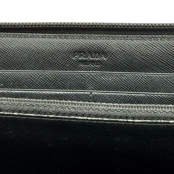 Prada Tessuto Nylon Zip Wallet in Nero (Black) - Picture 11 of 11